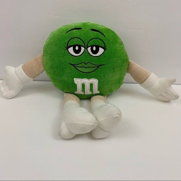 Mars M&M’s World Green Character M&M Knit Plush - Picture 2 of 11